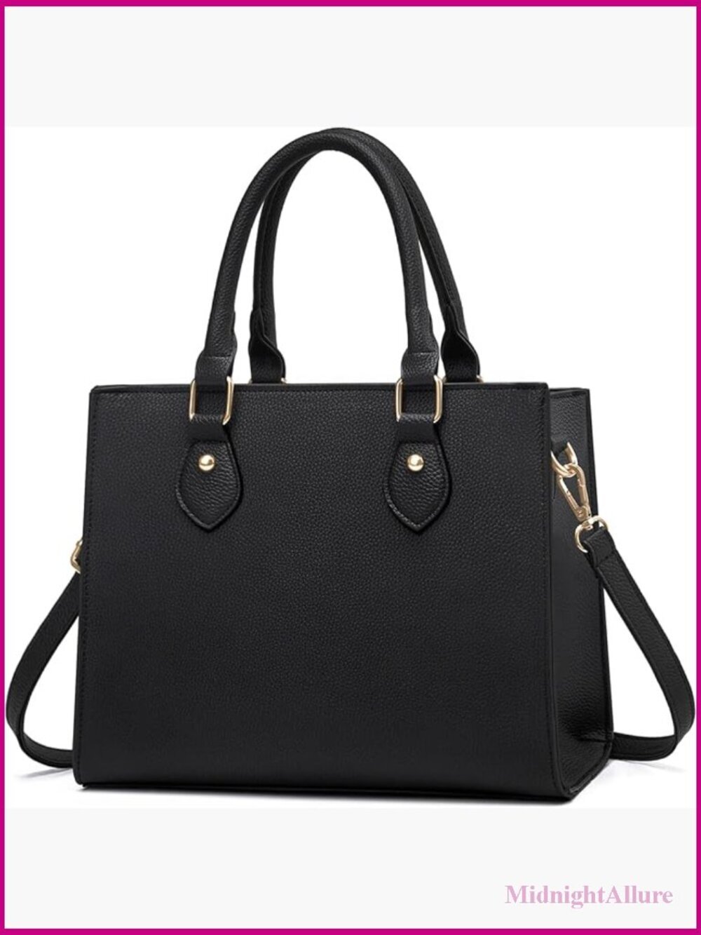 Top Handle Crossbody Tote Satchel Bag for Women PU Leather